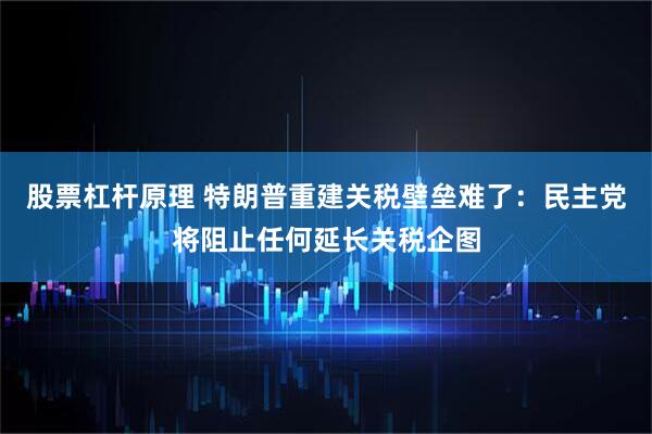 股票杠杆原理 特朗普重建关税壁垒难了:民主党将阻止任何延长关税企图